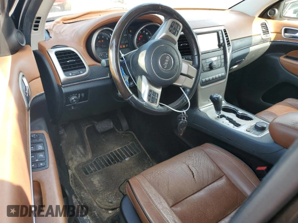 2011 Jeep Grand Cherokee Overland Summit with VIN 1J4RR6GT3BC686143, listed as a Copart auction lot 59218685 with 155,059 mi miles and Salvage title. Bid and sale history available at DreamBid. Image 8.