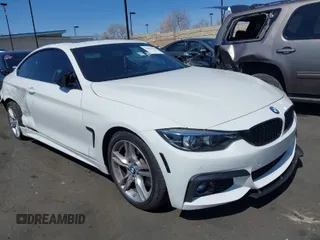 2019 BMW 4 Series 430i with VIN WBA4W3C55KAF91660, listed as a IAAI auction lot 41824102 with 92,858 mi miles and . Bid and sale history available at carsss.com. Image 1.