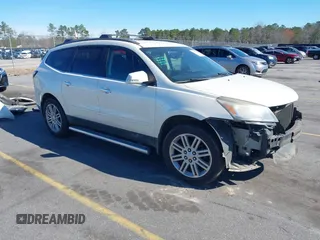 2014 Chevrolet Traverse LT with VIN 1GNKRGKD3EJ115367, listed as a IAAI auction lot 41654721 with 189,291 mi miles. Bid and sale history available at carsss.com. Image 1.