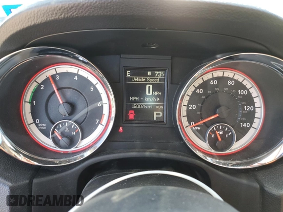 2013 Dodge Durango Crew with VIN 1C4RDHDG2DC686256, listed as a Copart auction lot 52184315 with 150,075 mi miles and Salvage title. Bid and sale history available at DreamBid. Image 9.