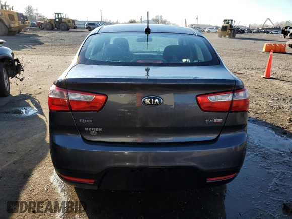 2015 Kia Rio EX with VIN KNADN4A3XF6456562, listed as a Copart auction lot 87403554 with 148,601 mi miles and Salvage Title. Bid and sale history available at carsss.com. Image 6.