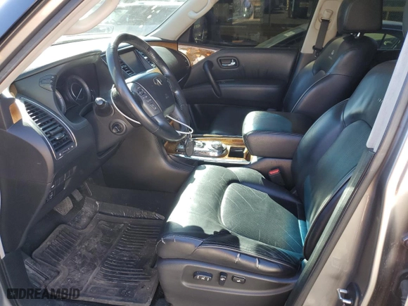 2014 Infiniti QX80 with VIN JN8AZ2NE0E9062824, listed as a Copart auction lot 47254975 with 144,974 mi miles and Salvage Title. Bid and sale history available at carsss.com. Image 7.