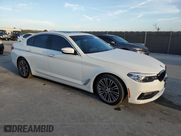 2018 BMW 5 Series 530i with VIN WBAJA5C55JWA37713, listed as a Copart auction lot 49261225 with 79,941 mi miles and Clean Title. Bid and sale history available at DreamBid. Image 4.