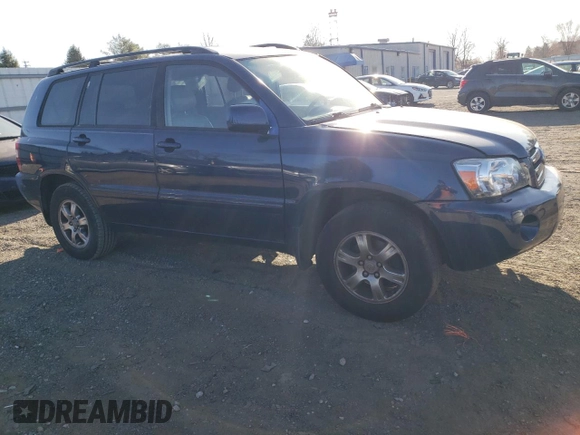 2005 Toyota Highlander with VIN JTEEP21A550087501, listed as a Copart auction lot 50377885 with 176,842 mi miles and Salvage Title. Bid and sale history available at DreamBid. Image 4.