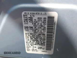 2015 Nissan Rogue S with VIN JN8AS5MV5FW259336, listed as a IAAI auction lot 42101729 with 69,780 mi miles and . Bid and sale history available at DreamBid. Image 9.