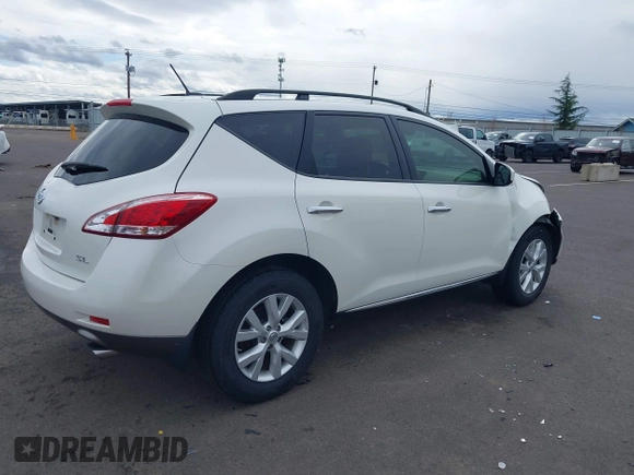 2014 Nissan Murano SL with VIN JN8AZ1MU5EW406054, listed as a IAAI auction lot 41894493 with 72,017 mi miles and . Bid and sale history available at carsss.com. Image 4.