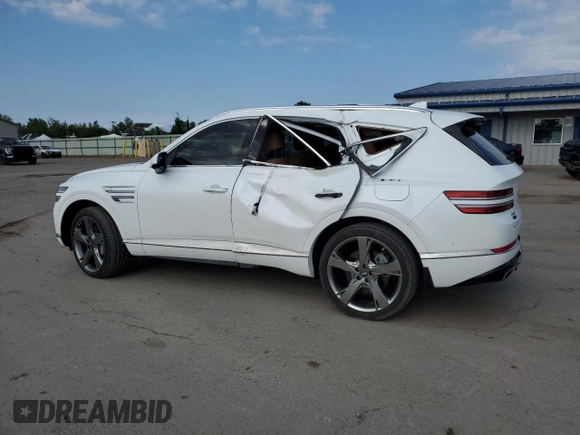 2024 Genesis GV80 with VIN KMUHCESC9RU163909, listed as a Copart auction lot 64429035 with 12,338 mi miles and Salvage title. Bid and sale history available at DreamBid. Image 2.