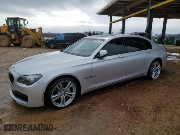 2012 BMW 7 Series 740Li with VIN WBAKB4C50CC576043, listed as a Copart auction lot 42060065 with 142,017 mi miles and Salvage Title. Bid and sale history available at carsss.com. Image 1.