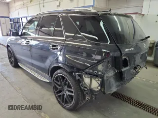 2017 Mercedes-Benz GLE 63 S AMG with VIN 4JGDA7FB4HA859545, listed as a Copart auction lot 60029485 with 65,941 mi miles and Salvage title. Bid and sale history available at DreamBid. Image 2.