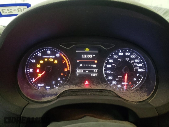 2016 Audi A3 2.0T Premium Plus with VIN WAUE8GFF5G1009894, listed as a Copart auction lot 72205112 with 47,811 mi miles. Bid and sale history available at carsss.com. Image 9.