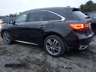 2017 Acura MDX Sport Hybrid w/Advance Pkg with VIN 5FRYD7H70HB000383, listed as a Copart auction lot 85009424 with 91,712 mi miles and Salvage Title. Bid and sale history available at carsss.com. Image 2.