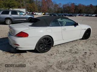 2007 BMW 6 Series 650i with VIN WBAEK13517CN80698, listed as a Copart auction lot 83331764 with 122,563 mi miles and Clean Title. Bid and sale history available at carsss.com. Image 3.