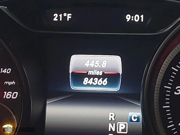 2019 Mercedes-Benz GLA with VIN WDCTG4GB8KJ542722, listed as a IAAI auction lot 41612053 with 84,366 mi miles. Bid and sale history available at carsss.com. Image 15.