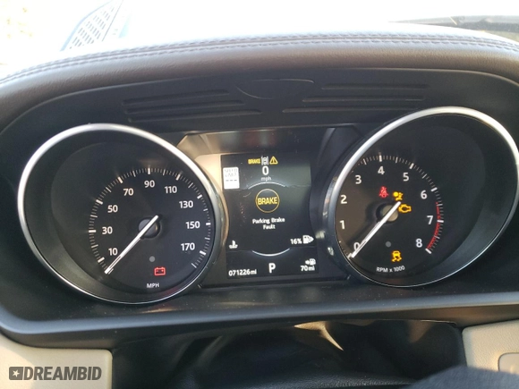 2016 Land Rover Range Rover Sport V6 HSE with VIN SALWR2VF3GA639205, listed as a Copart auction lot 44433805 with 71,226 mi miles and Salvage Title. Bid and sale history available at carsss.com. Image 9.