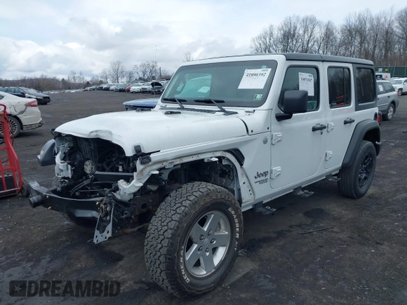 2018 Jeep Wrangler Unlimited Sport S z VIN 1C4HJXDG1JW274726, wystawiony jako IAAI lot #41890392 z przebiegiem 16 315 mil mil oraz . Historia ofert i sprzedaży dostępna na DreamBid. Obrazek 17.