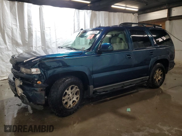 2005 Chevrolet Tahoe LT with VIN 1GNEC13T45R224004, listed as a Copart auction lot 73709734 with 291,156 mi miles and Salvage Title. Bid and sale history available at carsss.com. Image 1.