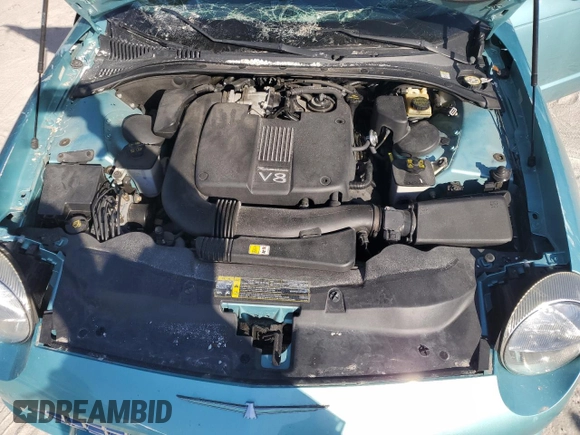 2002 Ford Thunderbird Hardtop Premium with VIN 1FAHP60A32Y108035, listed as a Copart auction lot 41422055 with 28,863 mi miles and Salvage Title. Bid and sale history available at DreamBid. Image 11.
