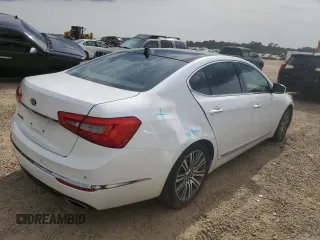2016 Kia Cadenza Premium with VIN KNALN4D79G5207123, listed as a Copart auction lot 69217484 with 126,233 mi miles and Salvage Title. Bid and sale history available at carsss.com. Image 3.
