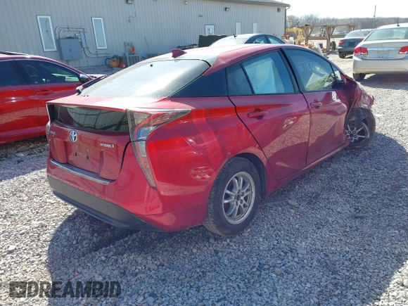 2016 Toyota Prius Four with VIN JTDKARFU4G3509764, listed as a IAAI auction lot 41790044 with 106,037 mi miles. Bid and sale history available at carsss.com. Image 4.