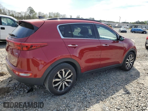 2018 Kia Sportage EX with VIN KNDPN3AC2J7397679, listed as a Copart auction lot 50773295 with 52,375 mi miles and Salvage Title. Bid and sale history available at DreamBid. Image 3.
