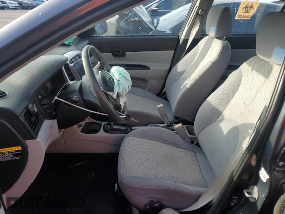 2010 Hyundai Accent GLS with VIN KMHCN4AC5AU469945, listed as a Copart auction lot 46532395 with 140,694 mi miles and Salvage Title. Bid and sale history available at carsss.com. Image 7.