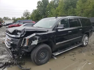 2019 Cadillac Escalade ESV Platinum z VIN 1GYS4KKJ4KR295451, wystawiony jako Copart lot #72026594 z przebiegiem Nie podano mil oraz Szkoda całkowita • Salvage title. Historia ofert i sprzedaży dostępna na DreamBid. Obrazek 1.