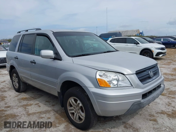 2003 Honda Pilot EX with VIN 2HKYF18443H620002, listed as a IAAI auction lot 41688454 with 213,392 mi miles. Bid and sale history available at carsss.com. Image 1.