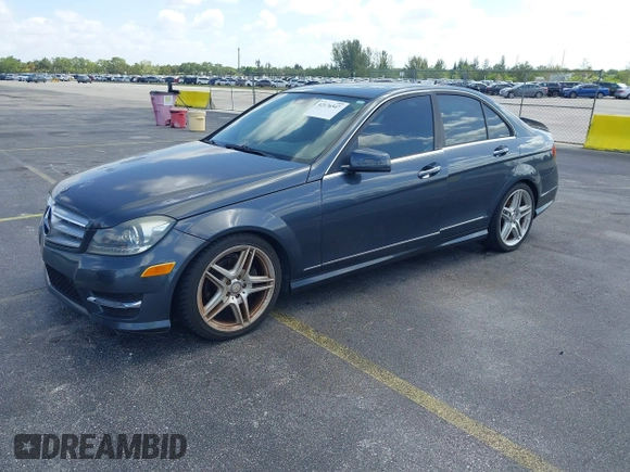 2013 Mercedes-Benz C 250 Sport with VIN WDDGF4HB5DA789357, listed as a IAAI auction lot 42176547 with 139,299 mi miles and . Bid and sale history available at carsss.com. Image 2.