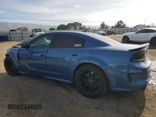 2021 Dodge Charger Scat Pack Widebody with VIN 2C3CDXGJ4MH639397, listed as a Copart auction lot 45706105 with 22,630 mi miles and Salvage Title. Bid and sale history available at carsss.com. Image 2.