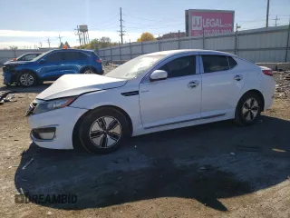 2013 Kia Optima Hybrid LX with VIN KNAGM4AD0D5060071, listed as a Copart auction lot 77157764 with 208,437 mi miles and Salvage Title. Bid and sale history available at carsss.com. Image 1.