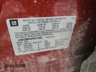 2023 Buick Envision Preferred with VIN LRBFZMR40PD019890, listed as a Copart auction lot 46106485 with Not Provided miles and Salvage Title. Bid and sale history available at carsss.com. Image 16.