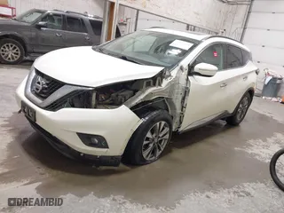 2015 Nissan Murano Platinum with VIN 5N1AZ2MH3FN222299, listed as a IAAI auction lot 41883664 with 118,000 mi miles. Bid and sale history available at carsss.com. Image 18.