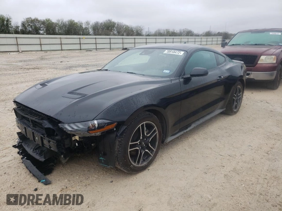 2022 Ford Mustang EcoBoost with VIN 1FA6P8TH8N5123325, listed as a Copart auction lot 70910472 with 4,759 mi miles. Bid and sale history available at carsss.com. Image 1.