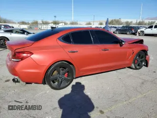 2019 Genesis G70 Advanced with VIN KMTG34LE5KU021265, listed as a Copart auction lot 48575855 with 52,650 mi miles and Salvage Title. Bid and sale history available at carsss.com. Image 3.