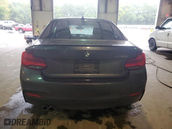 2021 BMW 2 Series 230i with VIN WBA2J1C03M7H19571, listed as a Copart auction lot 73114254 with 58,443 mi miles and Salvage Title. Bid and sale history available at carsss.com. Image 6.