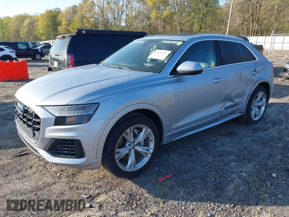 2020 Audi Q8 Prestige with VIN WA1CVAF12LD009942, listed as a IAAI auction lot 41924297 with 82,980 mi miles and . Bid and sale history available at DreamBid. Image 17.