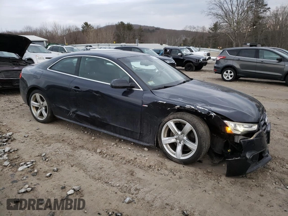 2016 Audi A5 Premium Plus with VIN WAUM2AFR4GA022804, listed as a Copart auction lot 47579535 with 95,829 mi miles and Salvage Title. Bid and sale history available at carsss.com. Image 4.