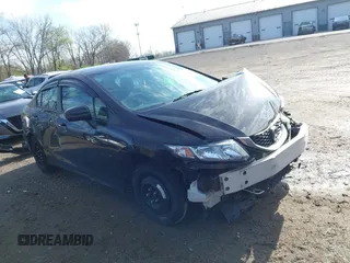2014 Honda Civic Sedan LX with VIN 2HGFB2F56EH515298, listed as a IAAI auction lot 41966680 with 88,120 mi miles. Bid and sale history available at carsss.com. Image 1.