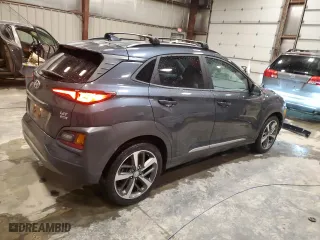 2021 Hyundai Kona Ultimate with VIN KM8K5CA5XMU647408, listed as a Copart auction lot 49158515 with 40,075 mi miles and Salvage Title. Bid and sale history available at carsss.com. Image 3.