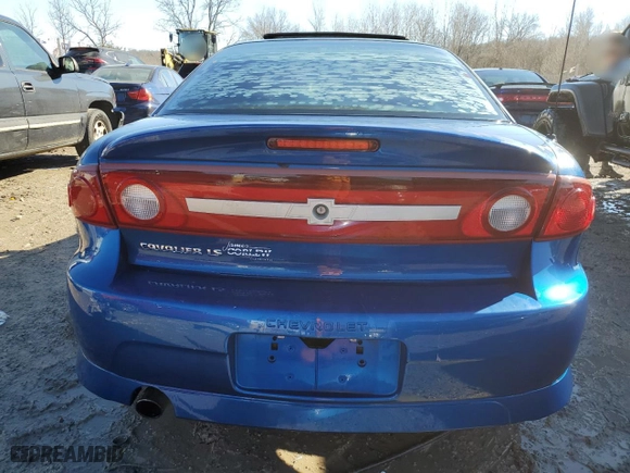 2003 Chevrolet Cavalier LS Sport with VIN 1G1JH12F637368031, listed as a Copart auction lot 41748145 with 187,199 mi miles and Non Repairable. Bid and sale history available at carsss.com. Image 6.