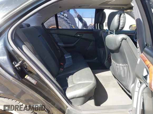 2002 Mercedes-Benz S-Class 5.0L with VIN WDBNG75J22A231974, listed as a IAAI auction lot 41836783 with 187,211 mi miles. Bid and sale history available at carsss.com. Image 8.