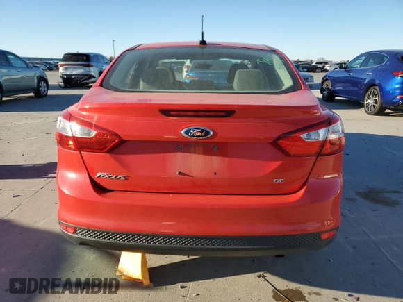 2014 Ford Focus SE with VIN 1FADP3F25EL425796, listed as a Copart auction lot 88913105 with 95,217 mi miles and Salvage Title. Bid and sale history available at carsss.com. Image 6.