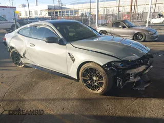 2021 BMW M4 Competition with VIN WBS33AZ00MCG55286, listed as a IAAI auction lot 41233747 with 1 mi miles. Bid and sale history available at carsss.com. Image 1.