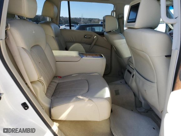 2012 Infiniti QX56 7-passenger with VIN JN8AZ2NFXC9517264, listed as a Copart auction lot 45545465 with 211,594 mi miles and Salvage Title. Bid and sale history available at carsss.com. Image 11.