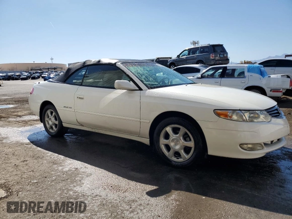 2002 Toyota Solara SE with VIN 2T1FF28P82C560265, listed as a Copart auction lot 47991925 with 219,776 mi miles and Clean Title. Bid and sale history available at DreamBid. Image 4.