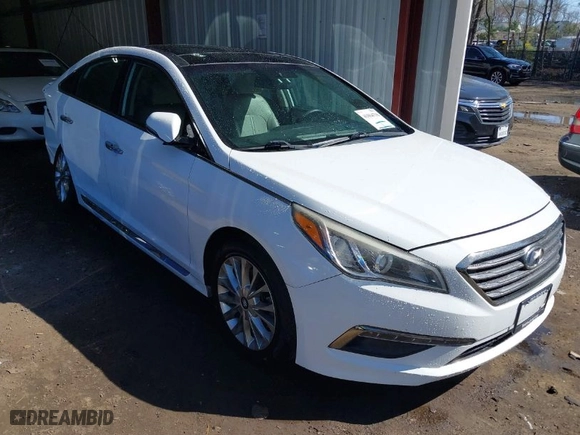 2015 Hyundai Sonata 2.4L Sport with VIN 5NPE34AFXFH097985, listed as a IAAI auction lot 41864736 with 111,090 mi miles. Bid and sale history available at carsss.com. Image 1.