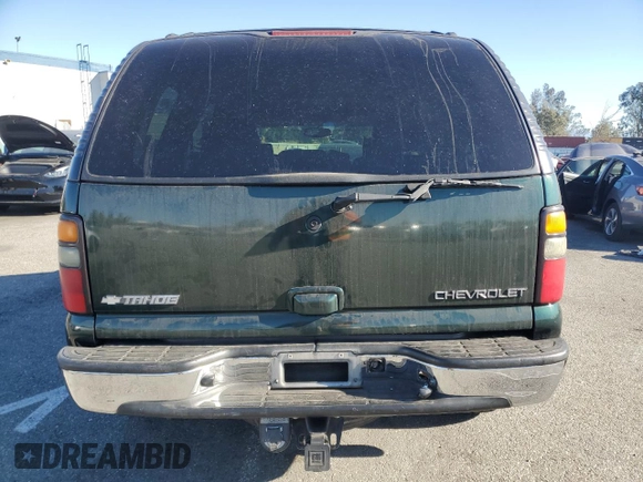 2003 Chevrolet Tahoe LS with VIN 1GNEC13TX3R233366, listed as a Copart auction lot 89020115 with 184,305 mi miles and Salvage Title. Bid and sale history available at carsss.com. Image 6.