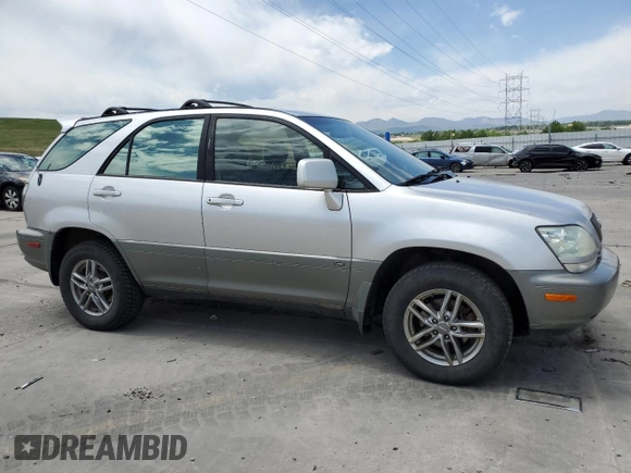 2002 Lexus RX 300 z VIN JTJHF10U220279770, wystawiony jako Copart lot #51710405 z przebiegiem 169 163 mil mil oraz Szkoda całkowita • Salvage title. Historia ofert i sprzedaży dostępna na DreamBid. Obrazek 4.