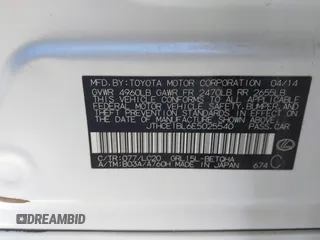 2014 Lexus GS 350 with VIN JTHCE1BL6E5025540, listed as a IAAI auction lot 41725095 with 91,907 mi miles. Bid and sale history available at carsss.com. Image 9.