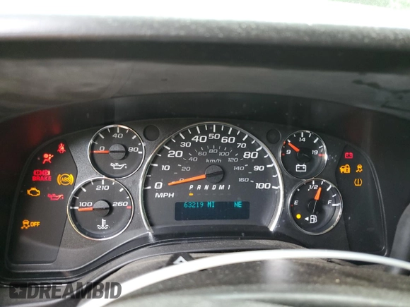 2015 Chevrolet Express Passenger LS with VIN 1GAWGPFG0F1141701, listed as a Copart auction lot 62818685 with 63,219 mi miles and Salvage title. Bid and sale history available at DreamBid. Image 9.